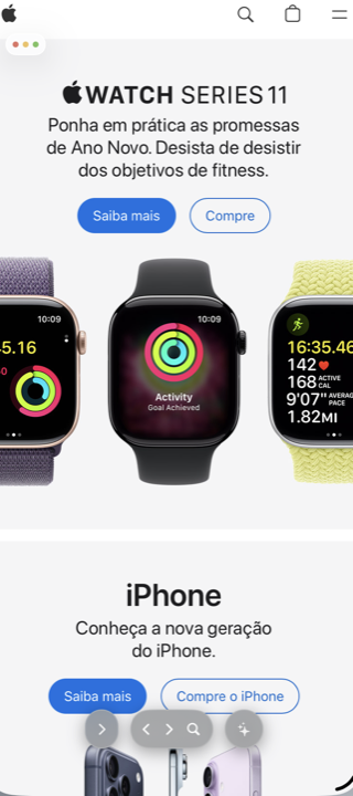A webpage open in Vortex Browser on iPhone.